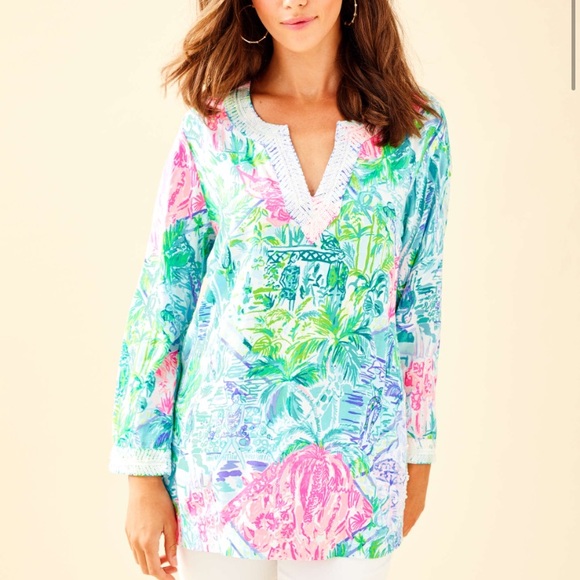 Lilly Pulitzer Tops - NWT Lilly Pulitzer Renalto Sequin Tunic Lilly Pulitzer Tops - NWT Lilly Pulitzer Renalto Sequin Tunic